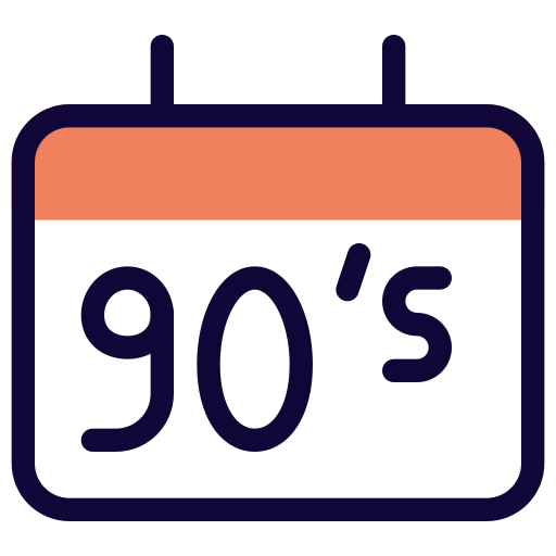 90s Calendar Icon