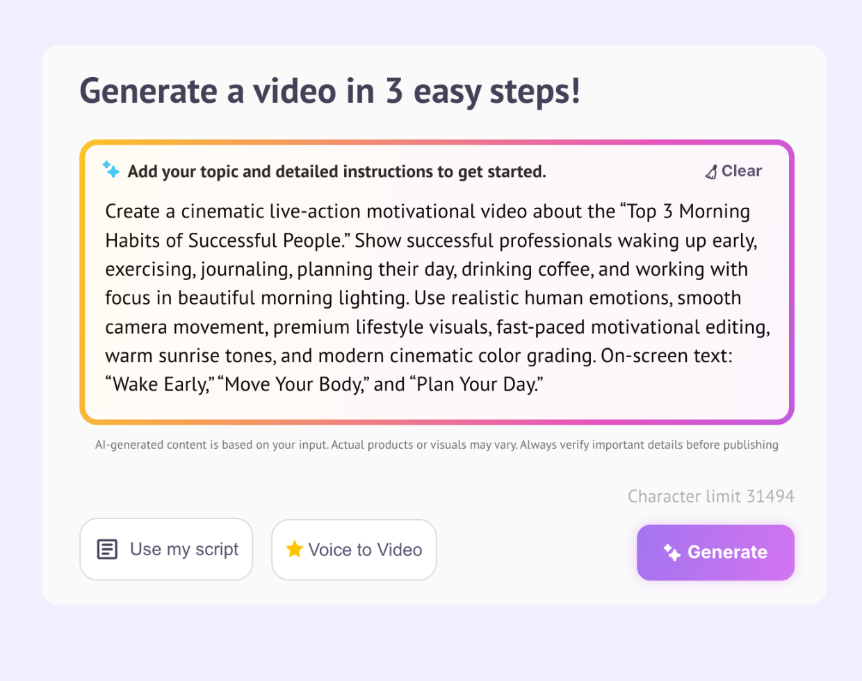 Gif of different shorts videos 