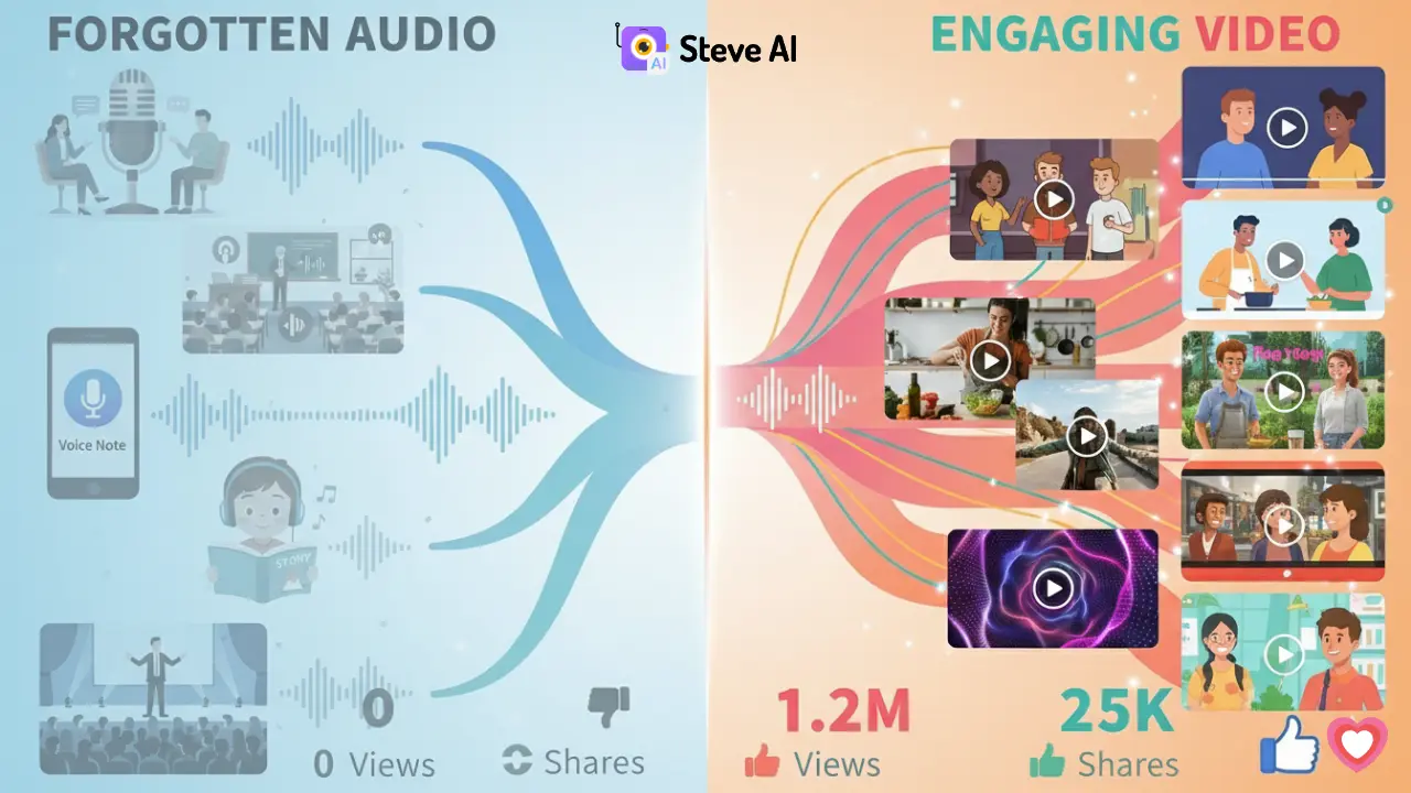 Repurpose Any Voice to Video with Audio to Video AI