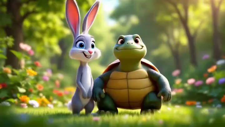 AI-generated animated story video — cartoon elephant adventure made with Steve AI