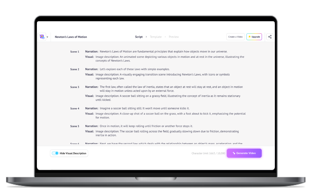 Generate Script and Review