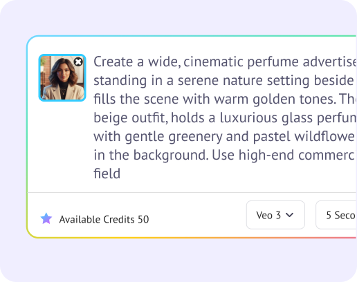 Add image and prompt in Steve AI Veo3