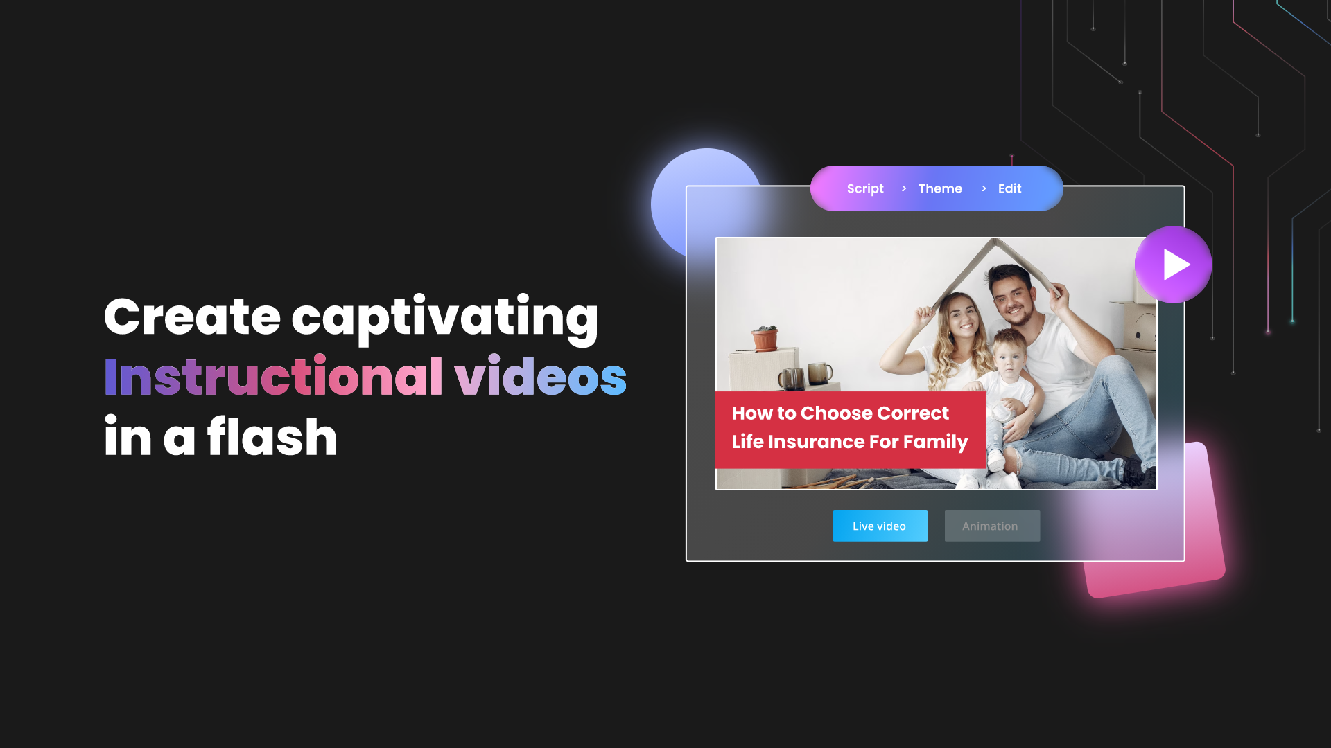 Instructional video maker Create stunning Instructional videos with