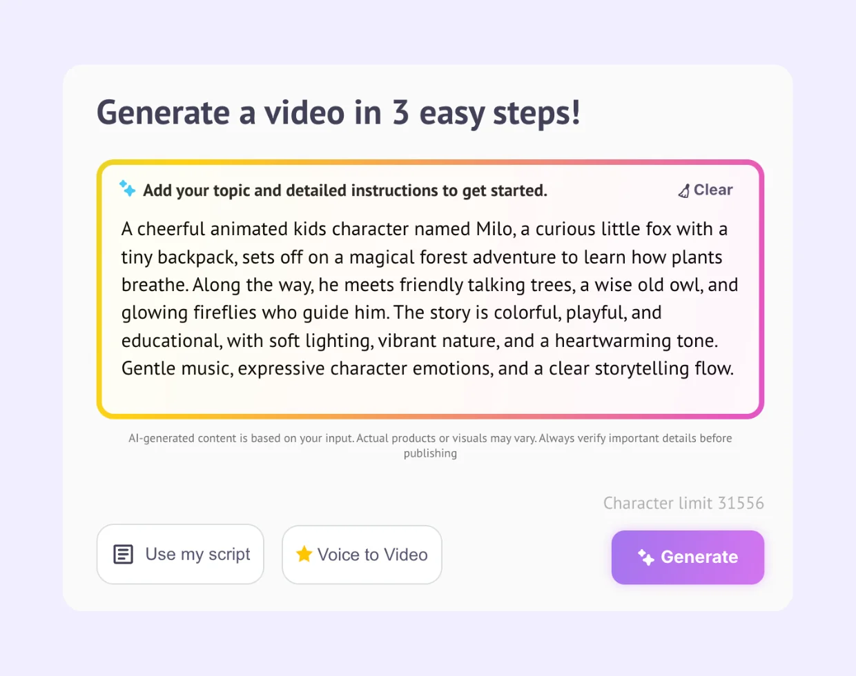 Type Your Prompt