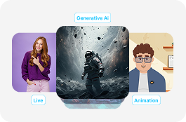 Online AI video maker templates