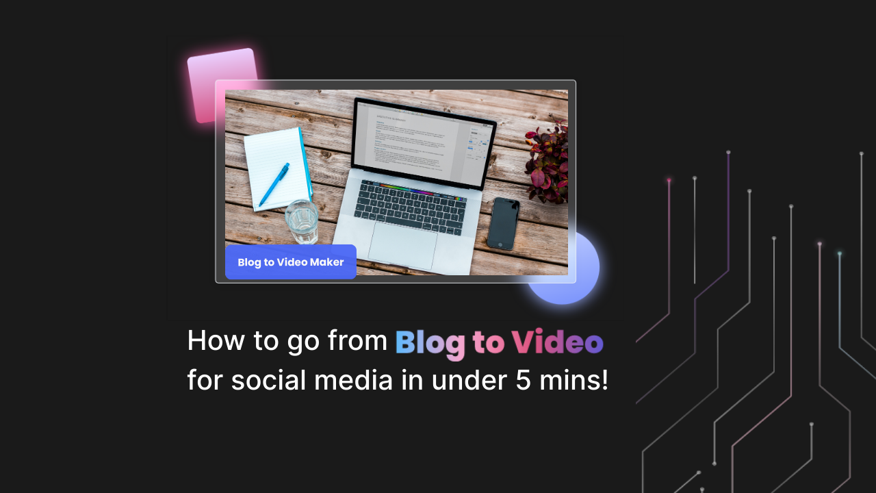 How to go from Blog to Video for Social Media in under 5 mins!
