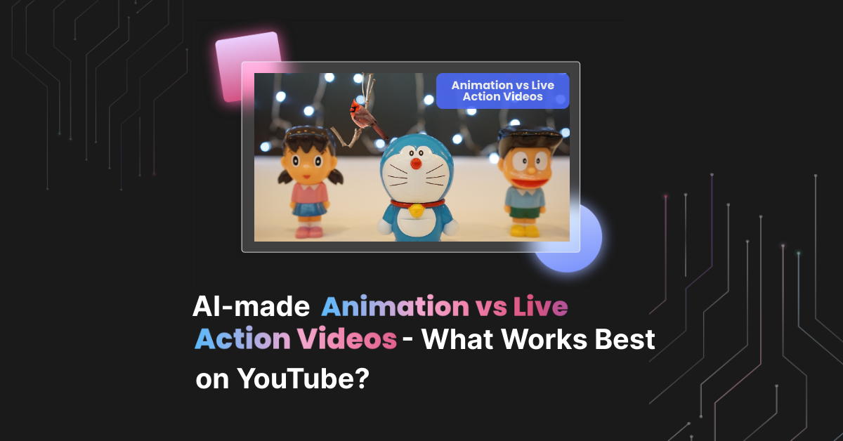 AI-made Animation VS Live Action Videos - What Works Best On YouTube |  Steve AI Blog | AI Video Making Tips