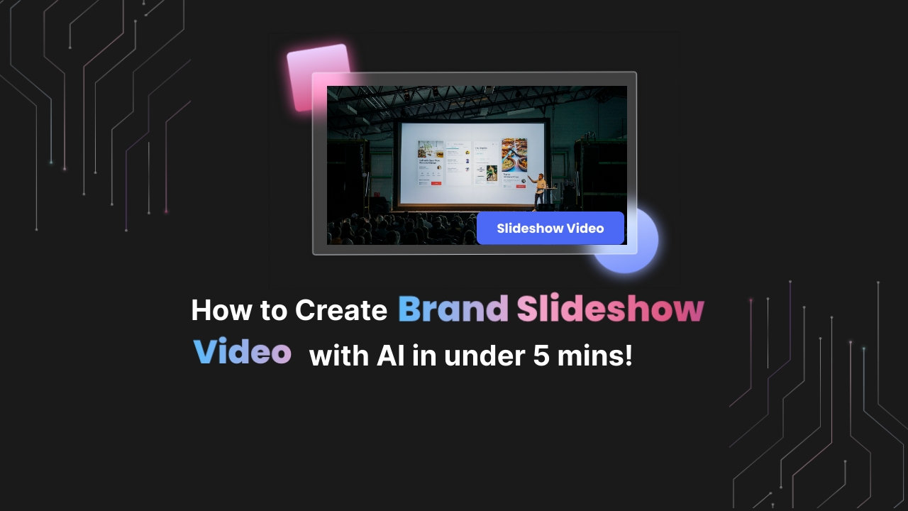 How to Create a Brand Slideshow Video with AI in under 5 mins!