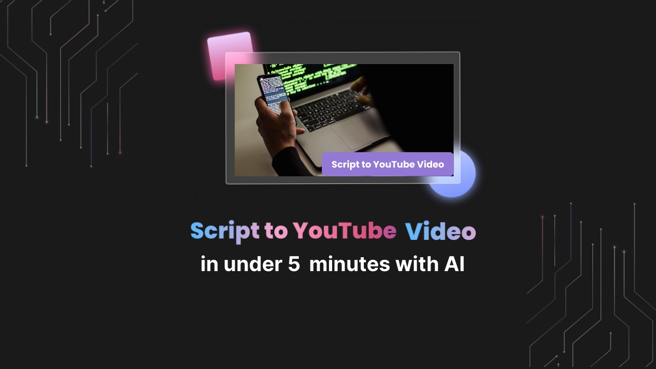Script to YouTube Video in Under 5 minutes with AI
