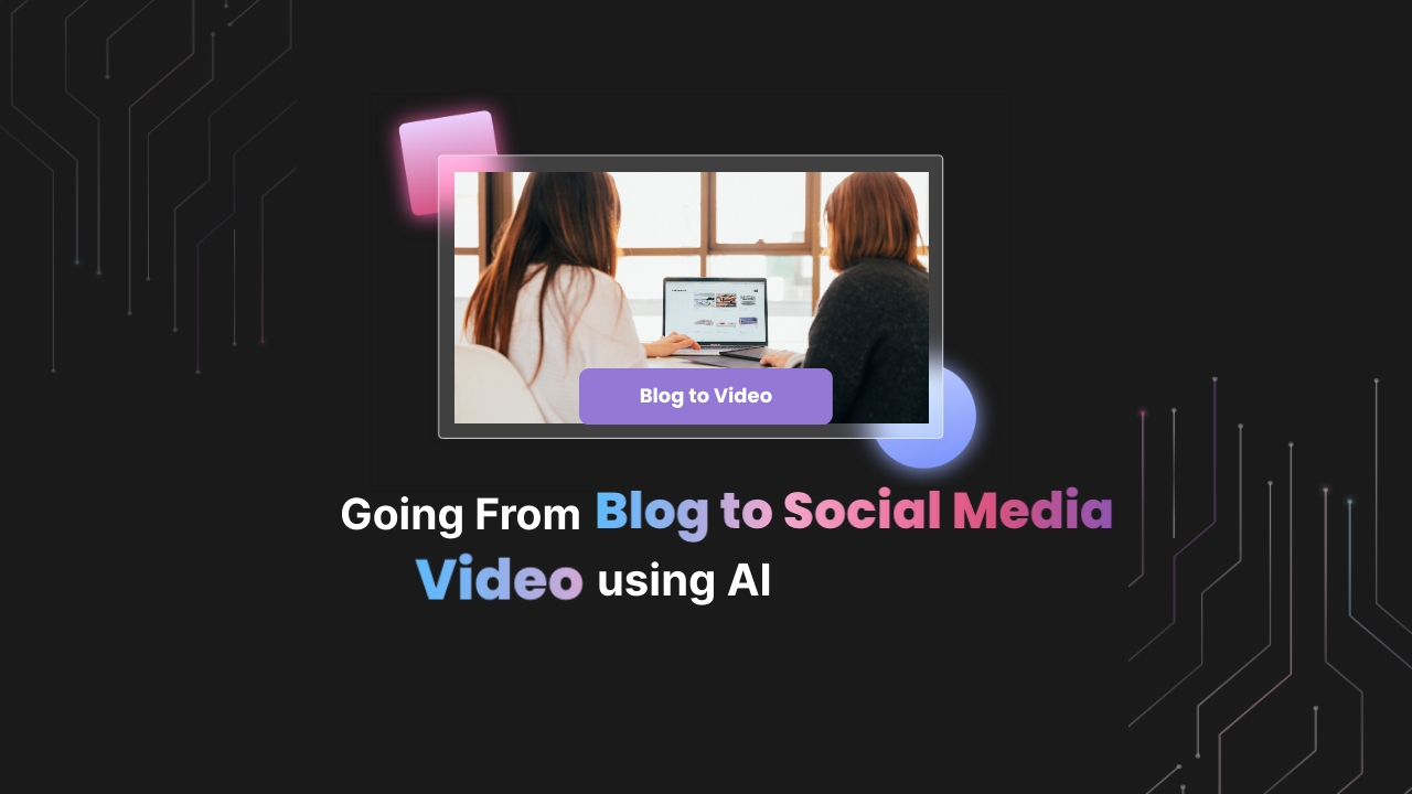 Going from Blog to Social Media Video Using AI