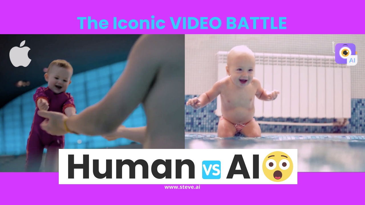 Human Vs AI’s Next Experiment: Recreating An Apple Video￼