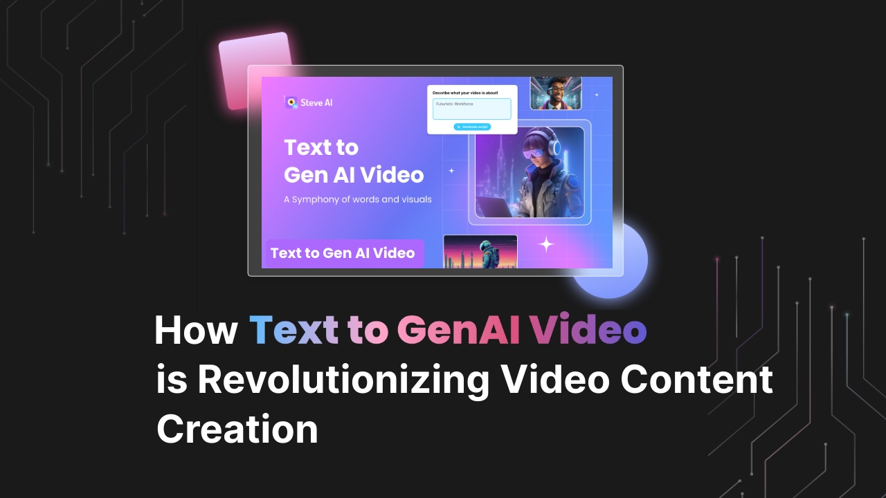 How Text to GenAI Video is Revolutionizing Video Content Creation
