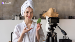 D2C skincare brand launch video that doesn't talk about the complex formulation or about ingredients, but about the story. steve AI