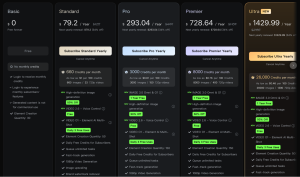 Kling AI pricing