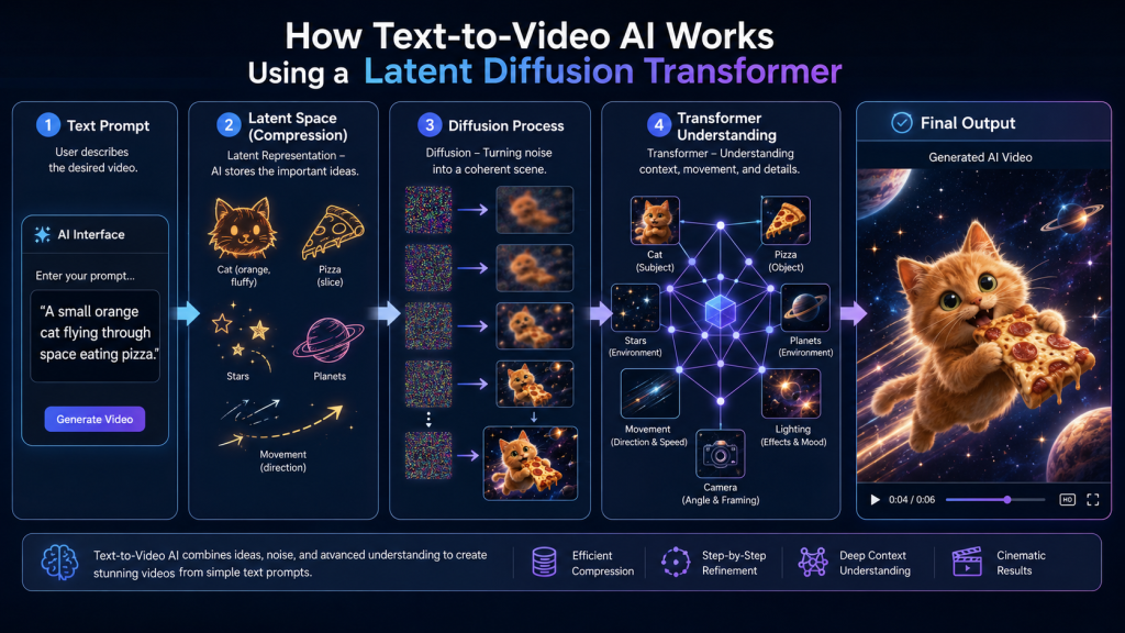 how to create using text to video ai