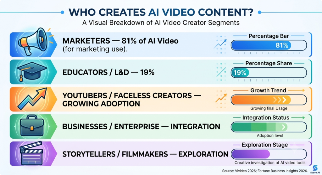 Who Creates AI Video Content
